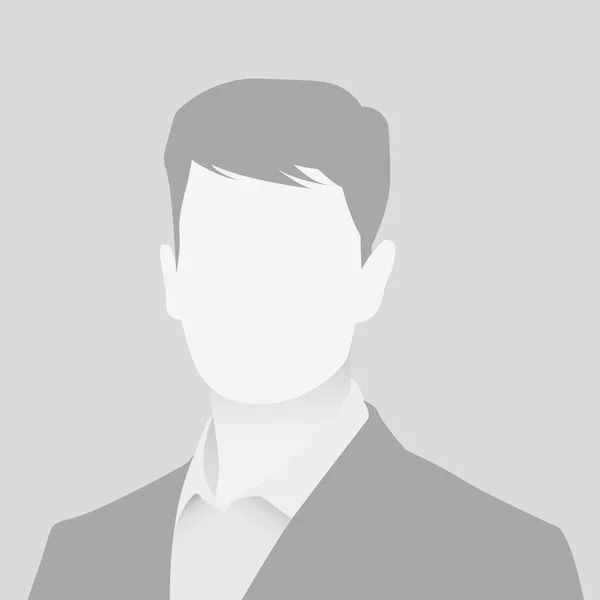 Default Avatar Foto Marcador Posición Icono Imagen Perfil Gris Hombre — Vector de stock