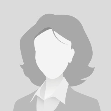 Öntanımlı avatar fotoğraf tutucu. Gri profil resim simgesi. İş kadını çizimi
