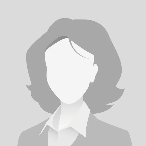 Default Avatar Foto Marcador Posición Icono Imagen Perfil Gris Mujer — Vector de stock