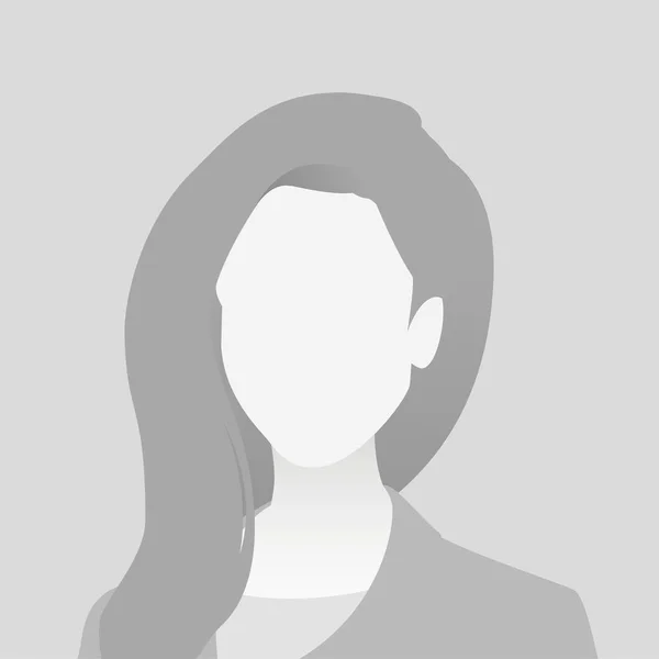 Default Avatar Foto Marcador Posición Icono Imagen Perfil Gris Mujer — Vector de stock