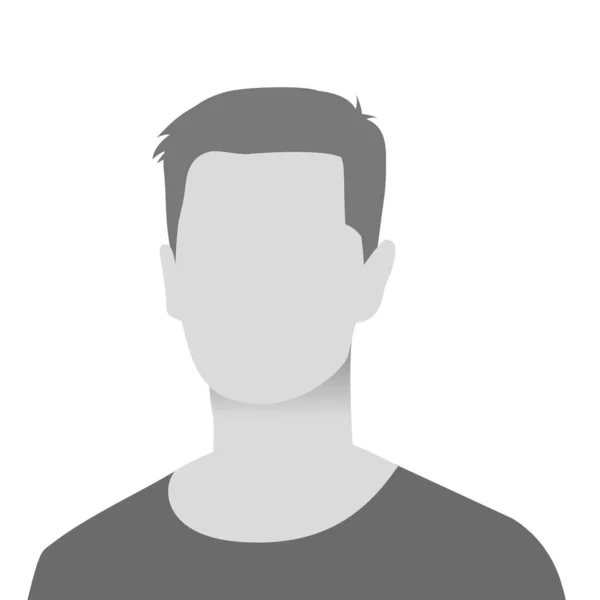 Default Avatar Foto Marcador Posición Icono Imagen Perfil Gris Hombre — Vector de stock