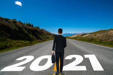 2021 Yeni Yıl Yolculuğu ve Gelecek Vizyon Konsepti