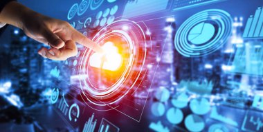 Küresel veri paylaşımı için bulut hesaplama teknolojisi ve çevrimiçi veri depolama.