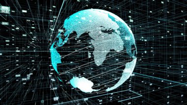 Genel çevrimiçi internet ağı ve IOT konsepti