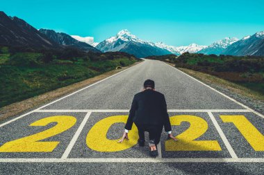 2021 Yeni Yıl Yolculuğu ve Gelecek Vizyon Konsepti