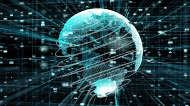 Genel çevrimiçi internet ağı ve IOT konsepti