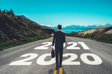 2021 Yeni Yıl Yolculuğu ve Gelecek Vizyon Konsepti