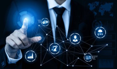 Mühendislik teknolojisi ve endüstri 4.0 akıllı fabrika konsepti