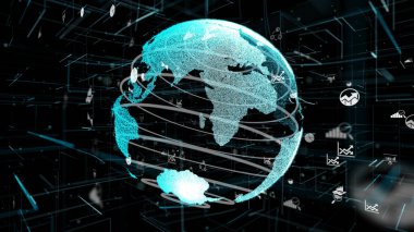 Akıllı iş verileri analitik teknoloji soyut