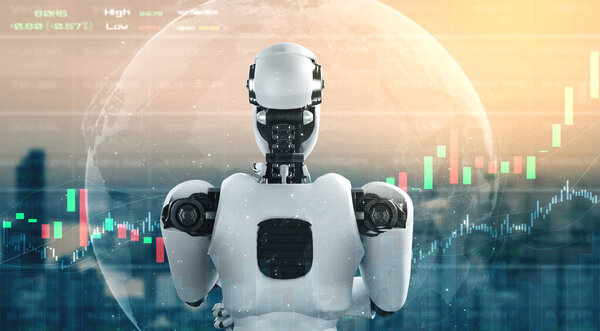 Future financial technology controlled by AI robot using machine learning