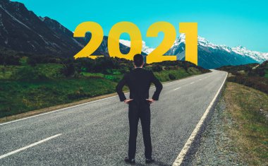 2021 Yeni Yıl Yolculuğu ve Gelecek Vizyon Konsepti