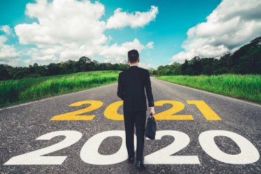 2021 Yeni Yıl Yolculuğu ve Gelecek Vizyon Konsepti