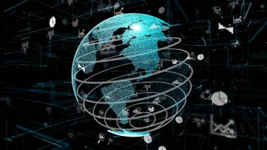 Akıllı iş verileri analitik teknoloji soyut