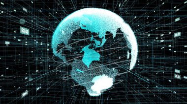 Genel çevrimiçi internet ağı ve IOT konsepti