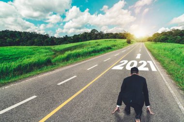 2021 Yeni Yıl Yolculuğu ve Gelecek Vizyon Konsepti