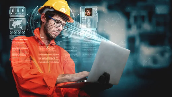 Facial recognition technology for industry worker to access machine control