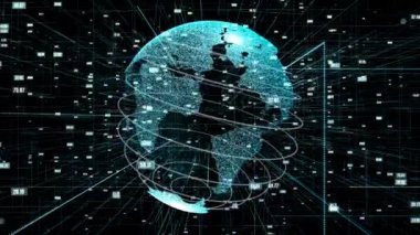 Genel çevrimiçi internet ağı ve IOT konsepti