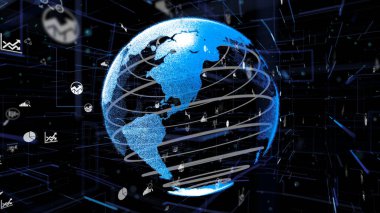 Akıllı iş verileri analitik teknoloji soyut