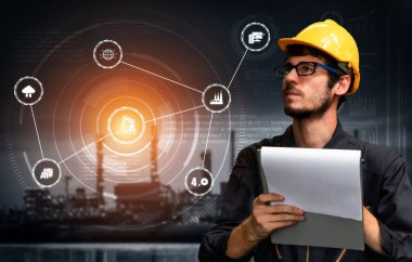 Mühendislik teknolojisi ve endüstri 4.0 akıllı fabrika konsepti