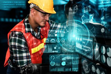 Mühendislik teknolojisi ve endüstri 4.0 akıllı fabrika konsepti