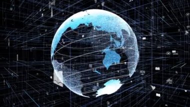 Genel çevrimiçi internet ağı ve IOT konsepti