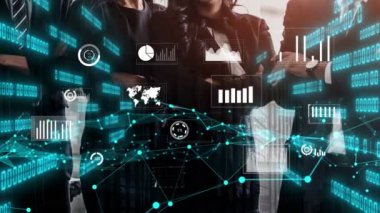 İş adamları ve finans şirketlerinin yaratıcı görüntüsü