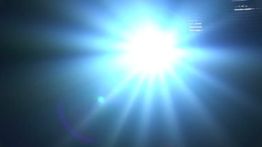 Disko için spot ışığı ya da kameraya doğru parlayan konser ışığı