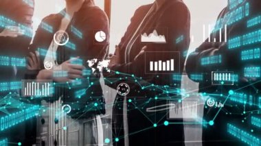 İş adamları ve finans şirketlerinin yaratıcı görüntüsü