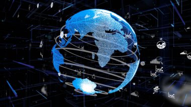 Akıllı iş verileri analitik teknoloji soyut