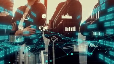 İş adamları ve finans şirketlerinin yaratıcı görüntüsü