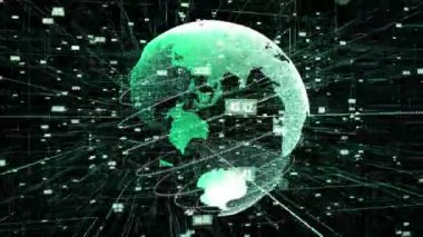 Genel çevrimiçi internet ağı ve IOT konsepti