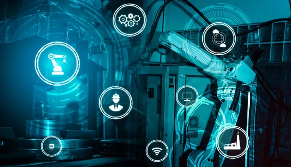 Industry 4.0 technology concept - Smart factory for fourth industrial revolution