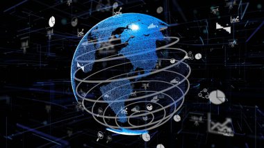 Akıllı iş verileri analitik teknoloji soyut