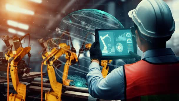 Arbete automation Stockvideor, royaltyfria Arbete automation 