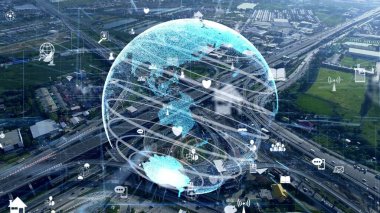 Akıllı ci 'de küresel bağlantı ve internet ağı modernizasyonu