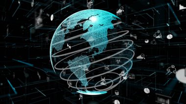 Akıllı iş verileri analitik teknoloji soyut