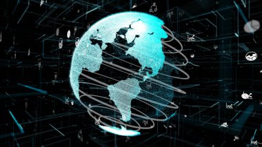 Akıllı iş verileri analitik teknoloji soyut