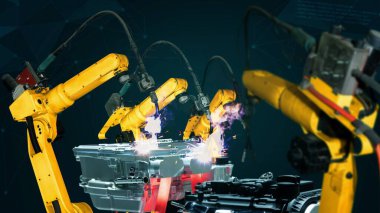 Akıllı endüstri robotu dijital fabrika teknolojisi için modernizasyonu silahlandırdı