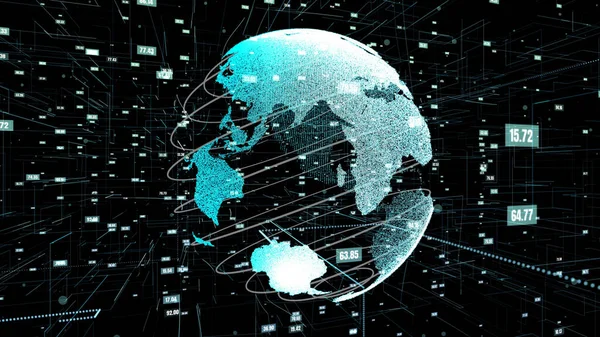 Global data science teknik och datorprogrammering abstrakt — Stockfoto
