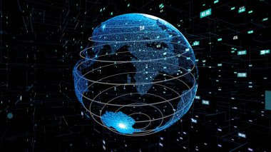 Küresel veri bilimi teknolojisi ve bilgisayar programlama soyut