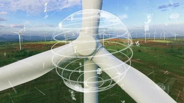 Toekomstige modernisering van het milieu en duurzame energie — Stockfoto
