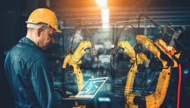 Akıllı endüstri robot silahları dijital fabrika üretim teknolojisi için