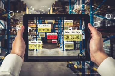 Artırılmış gerçeklik teknolojisi kullanan akıllı depo yönetim sistemi