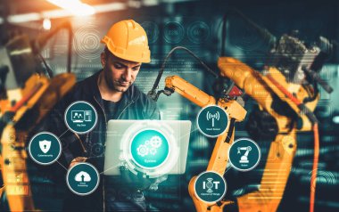 Akıllı endüstri robot silahları dijital fabrika üretim teknolojisi için