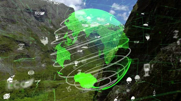 Gelecekteki çevresel koruma ve sürdürülebilir ESG modernizat — Stok fotoğraf