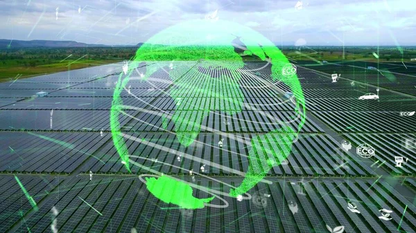 Framtidig modernisering av miljøvern og fornybar energi – stockfoto