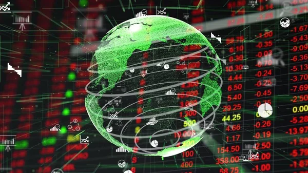 Modernizzazione della tecnologia finanziaria per il mercato azionario tradi online — Foto Stock
