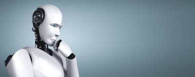 Yapay zeka robotunun bilgi verilerini analiz ettiğini düşünüyorum.