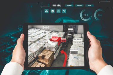Artırılmış gerçeklik teknolojisi kullanan akıllı depo yönetim sistemi