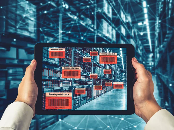 Smart warehouse management system using augmented reality technology — Stock fotografie